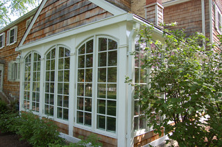 Beautiful Suburban Traditional Rustic Home - White Detailed Wood