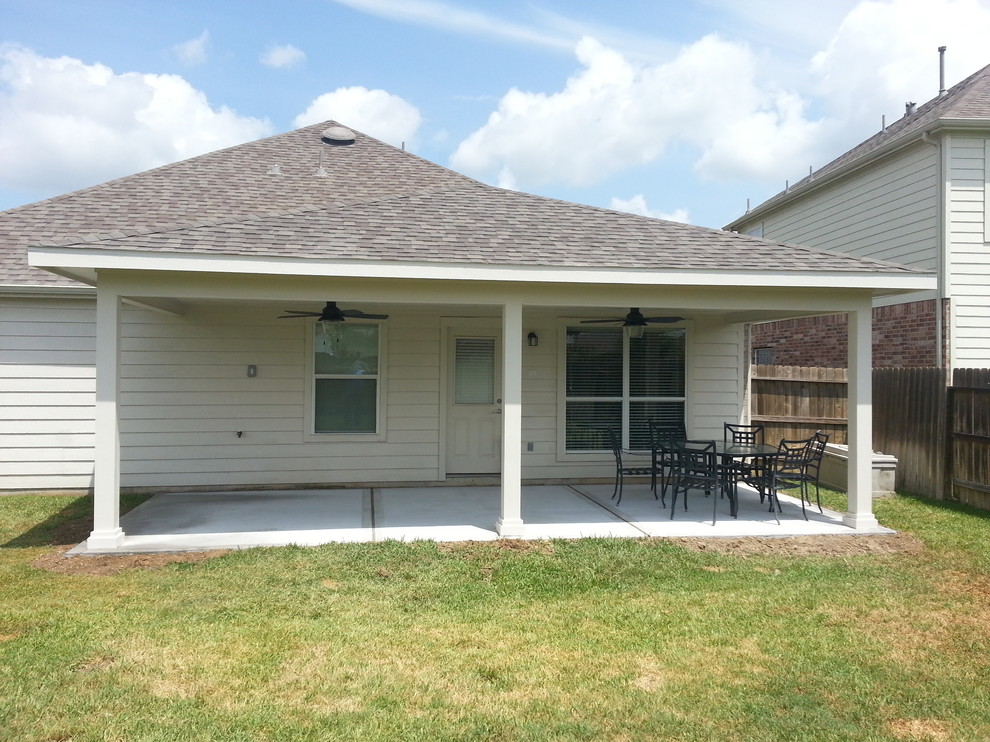 Before and After Patio Houston by Affordable Shade Patio Covers