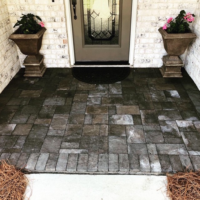 Belgard Paver Overlay Of Existing Patio Birmingham By The Nelson Team Houzz - Concrete Patio Overlay Pavers