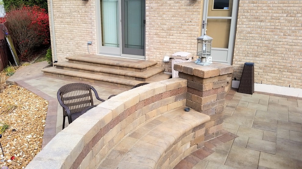 Belgard Weston Wall and Lafitt Slab Patio Chicago by Statements