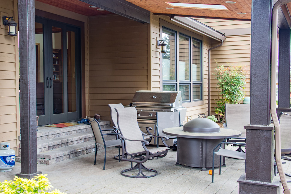 Bellevue Backyard Makeover and Outdoor Structure Craftsman Patio