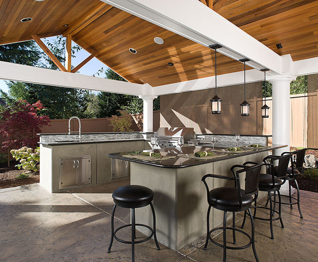 Bellevue Detached Outdoor Living and Backyard Renovation Transitional