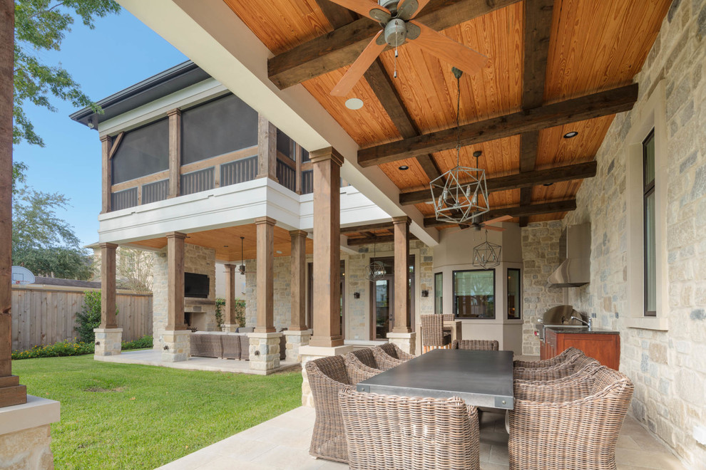 Belmont Residence Transitional Patio Houston by Hollenbeck