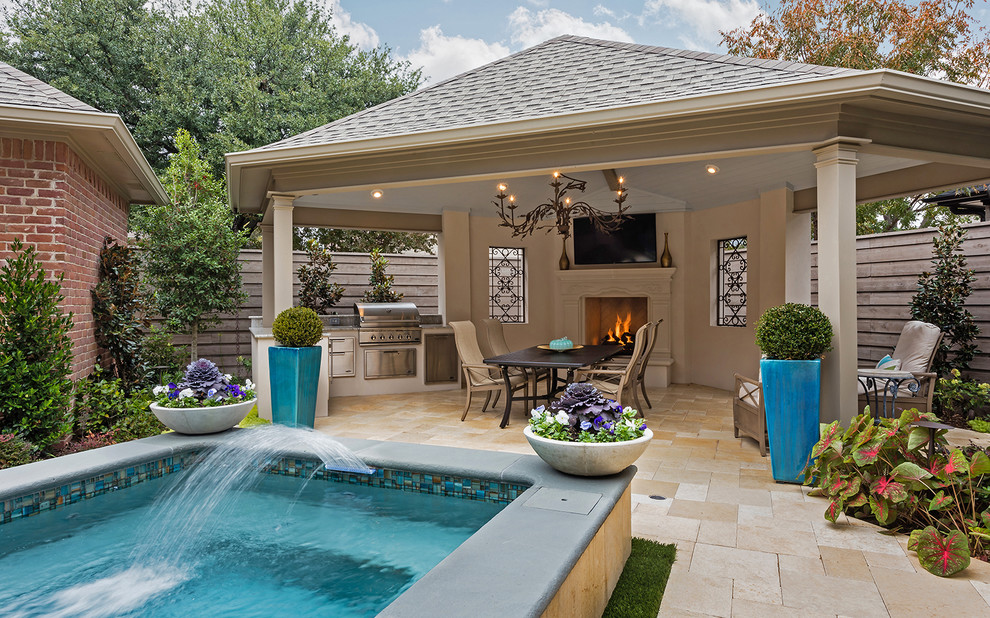 BENT TREE NORTH Traditional Patio Dallas by DDLA Design