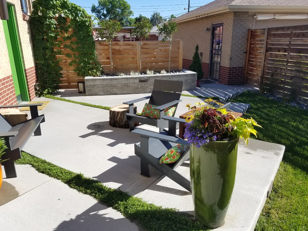 Berkeley Modern Patio Denver by Bloom Concrete & Landscape
