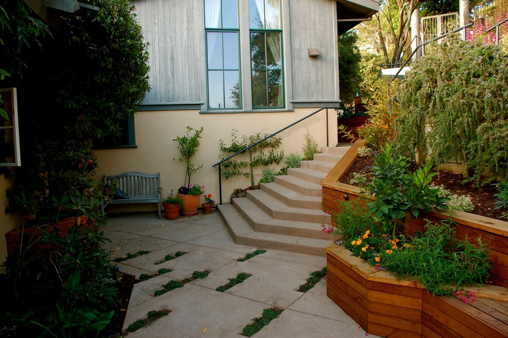 Esempio di un patio o portico minimal