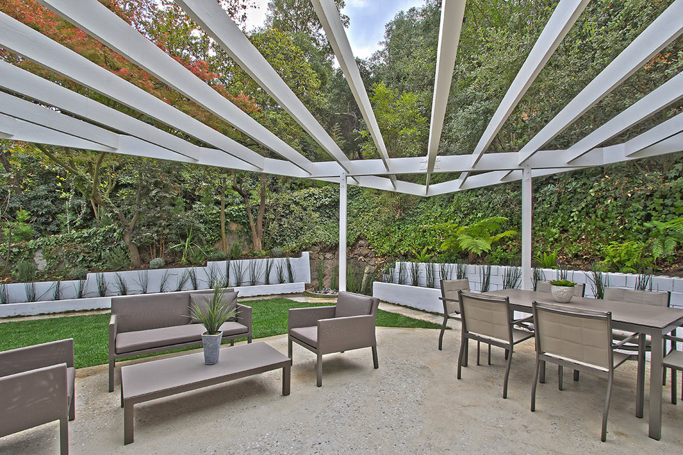 Patio - mid-century modern patio idea in Los Angeles