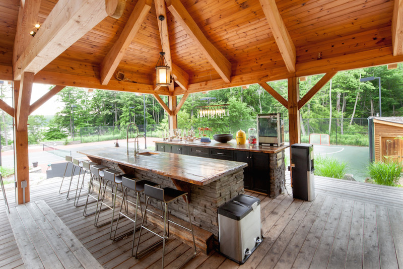 Blackforest Island - Rustic - Patio - Toronto - by Tamarack North | Houzz