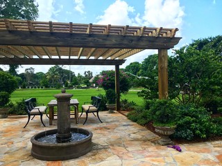 Blue Stallion Ranch - Farmhouse - Patio - Miami - by Zito Landscape ...