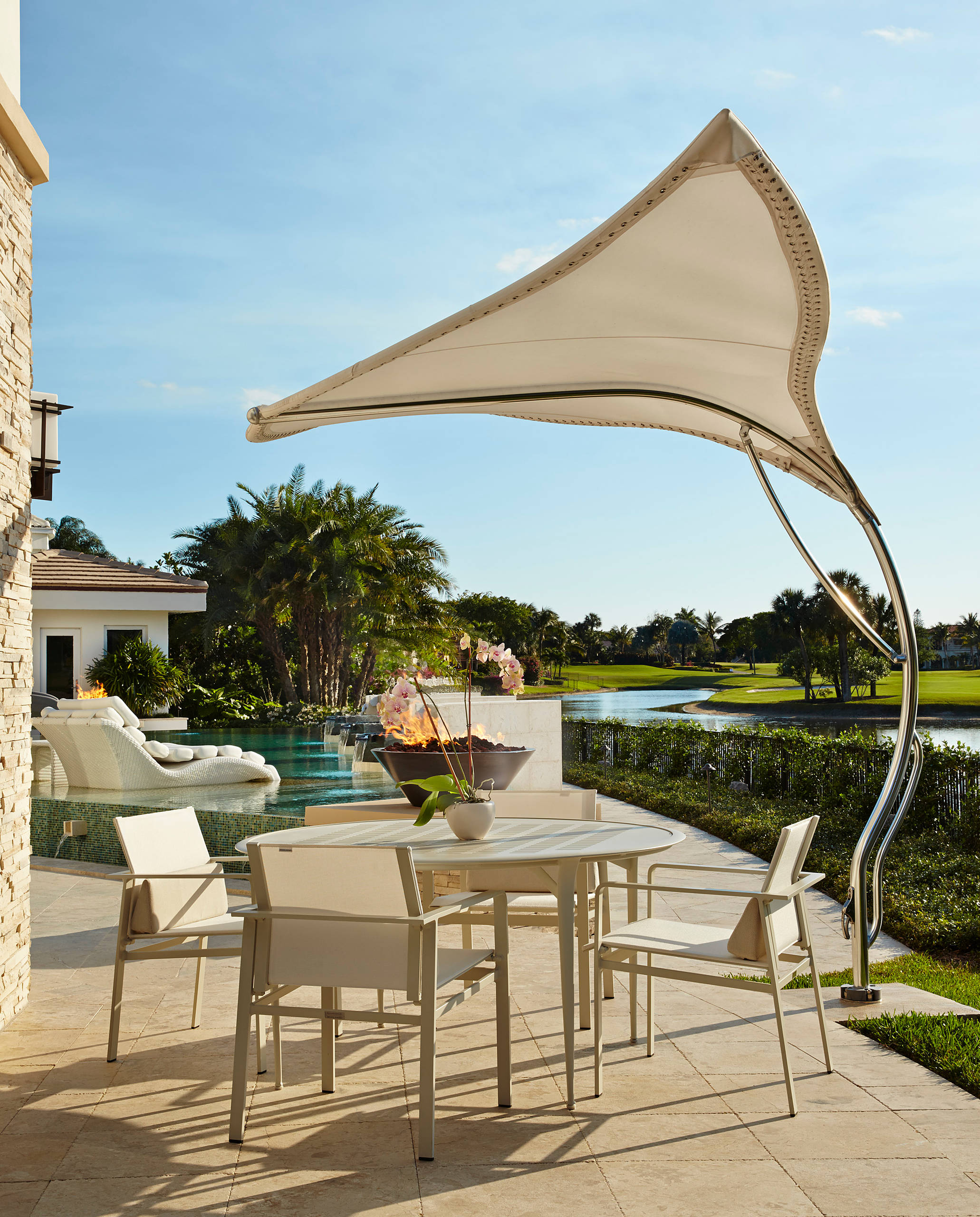 swimming pool shade sails on Shade Sail Houzz