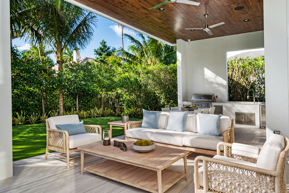 Photo of a coastal patio in Miami.