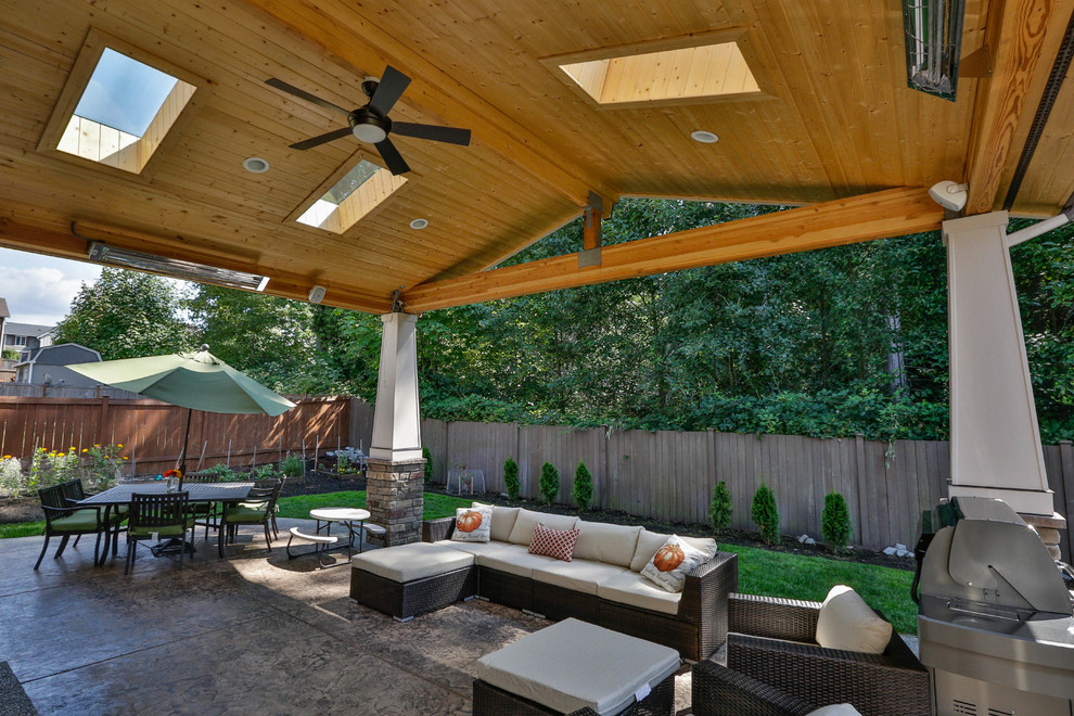 Bothel Roof Contemporary Patio Seattle by Timberline Patio