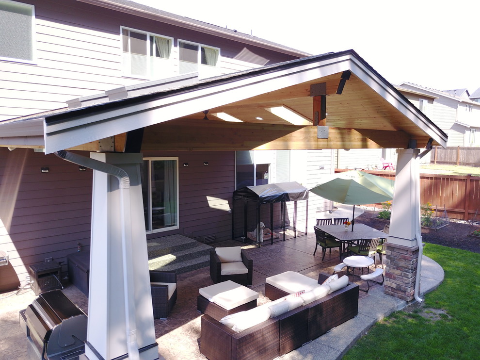 Bothel Roof Contemporary Patio Seattle by Timberline Patio