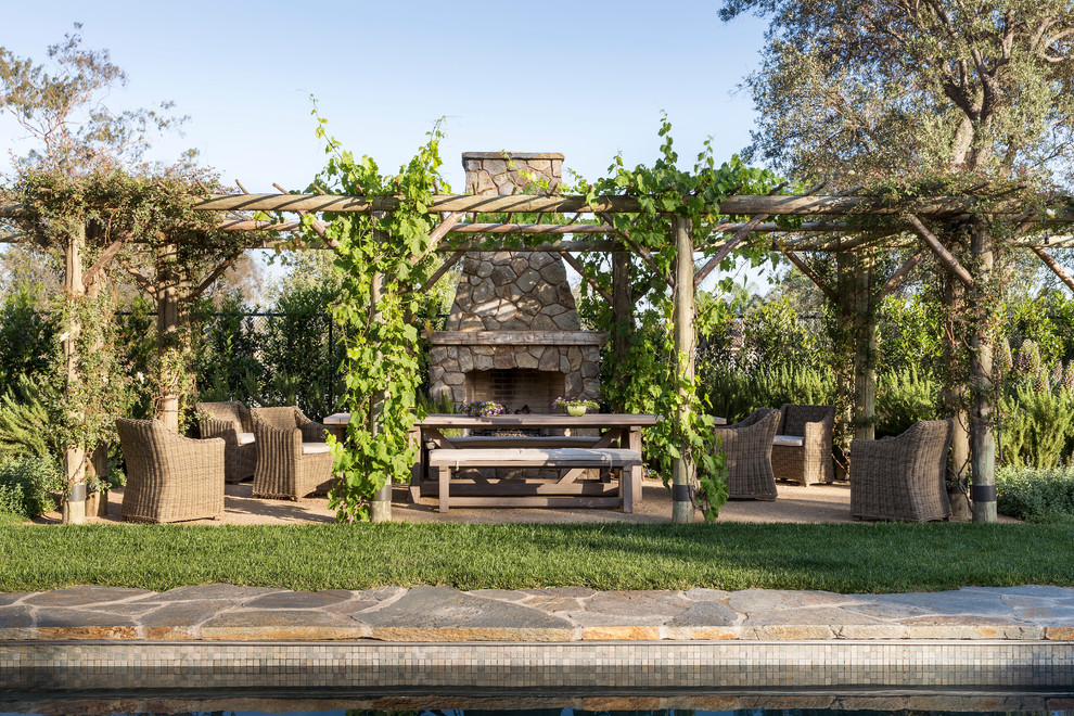 Brentwood Farms Farmhouse Patio Los Angeles by Jeffrey