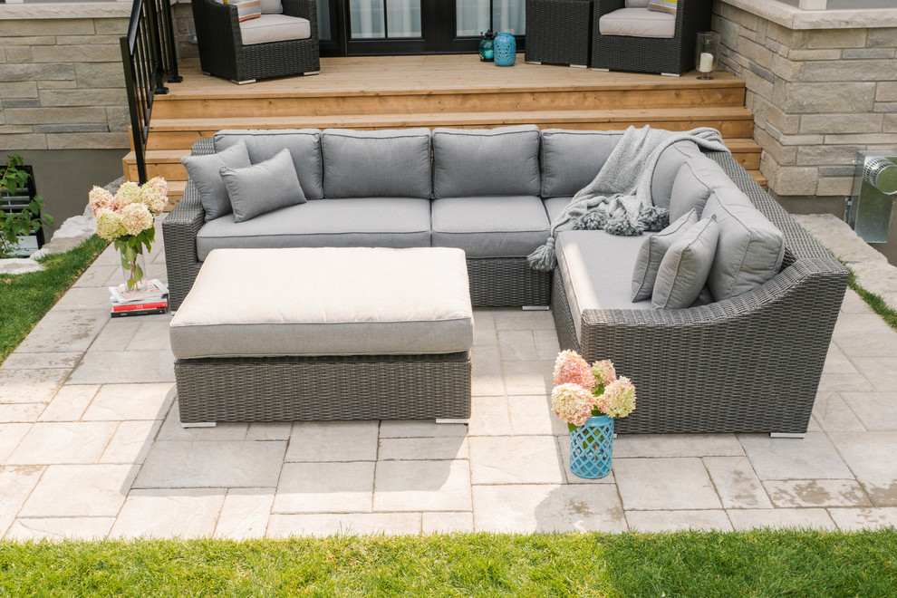 Bretton sectional set Brad's house Patio Toronto by Toja Inc