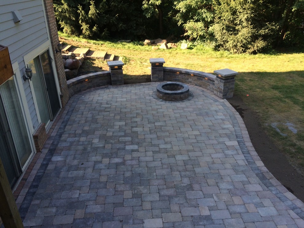 Brick Patios Moderne Terrasse et Patio Détroit par Design One