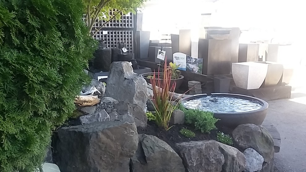 Bricks n Blocks Pondless Water Feature Transitional Patio
