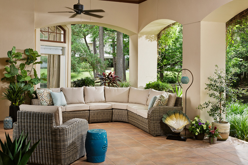 Brunswick Outdoor Sectional and Club Chair Contemporary Patio