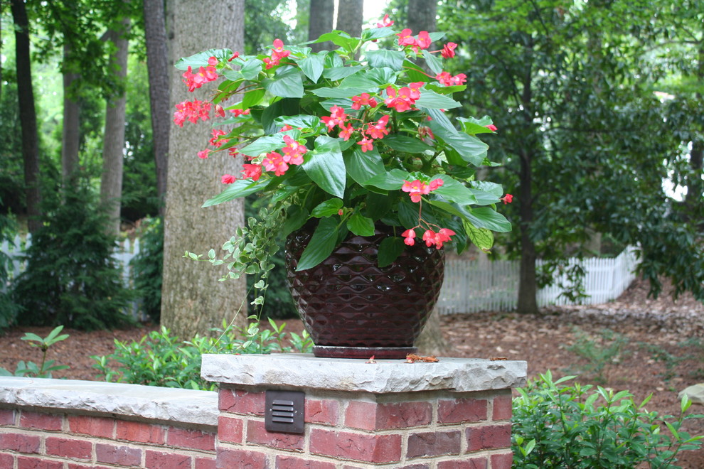 Buckhead Fire Pit and Seating Wall Traditional Patio Atlanta by