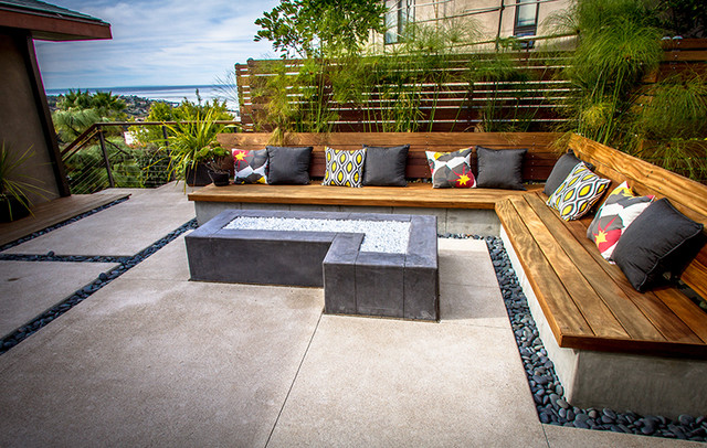 Built In Bench Seating Modern Patio San Diego By Eco Minded Solutions Houzz Nz