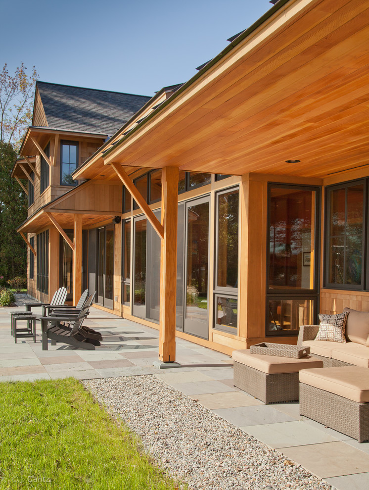 Burlington Vermont Lakefront House Rustic Patio Burlington by