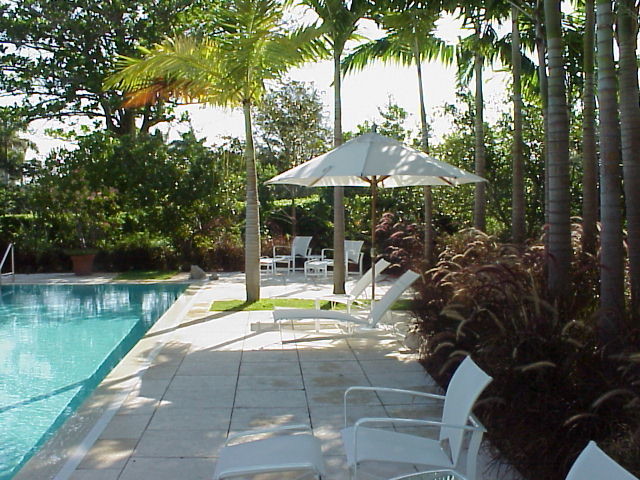 This is an example of a world-inspired patio in Miami.