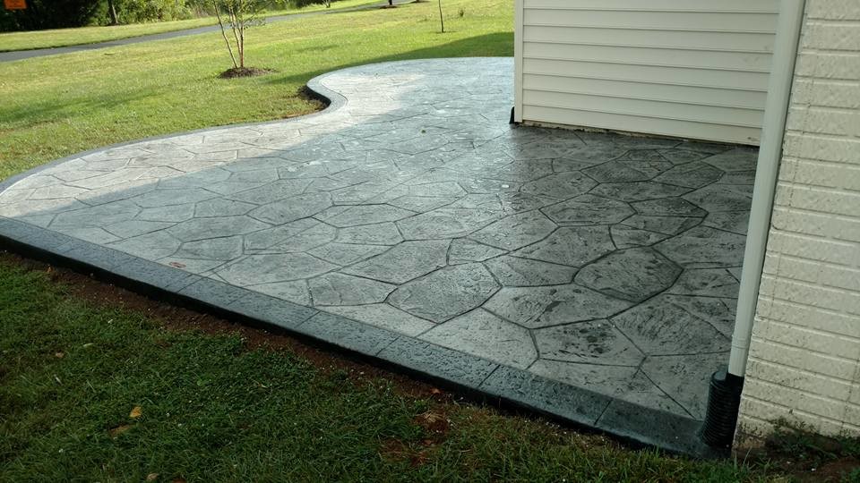 C Stamped Concrete Patio Traditional Patio Other By Haijoe Stamped Concrete Patios And Decks Houzz