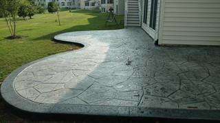 C Stamped Concrete Patio Traditional Patio Other By Haijoe Stamped Concrete Patios And Decks Houzz Ie