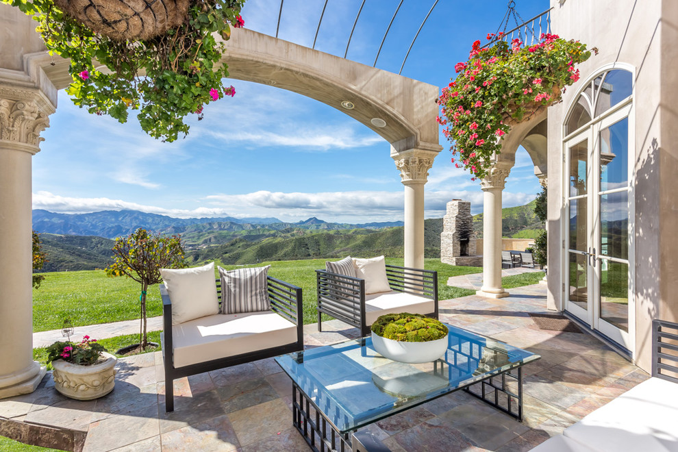 Calabasas Estate Mediterranean Patio Los Angeles by Meridith