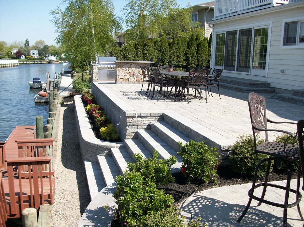 Canal Front Renovation Traditional Patio New York by Peter