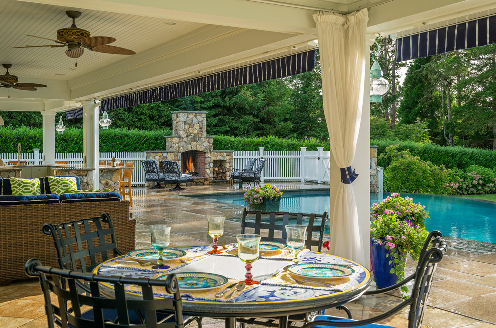 Cape Cod Dining Terrace Beach Style Patio Boston by Sudbury Design Group Houzz