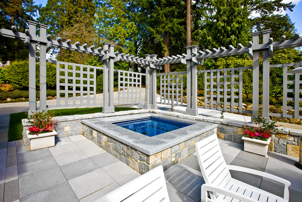 Inspiration for a timeless patio remodel in Seattle with no cover