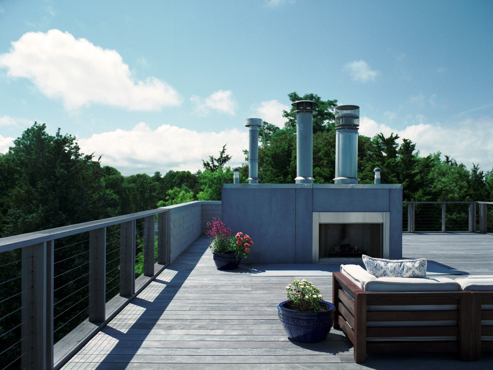 Aménagement d'une terrasse moderne.