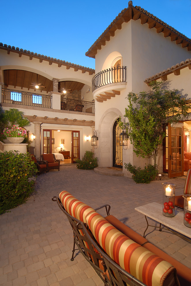 Inspiration for a mediterranean patio remodel in Phoenix
