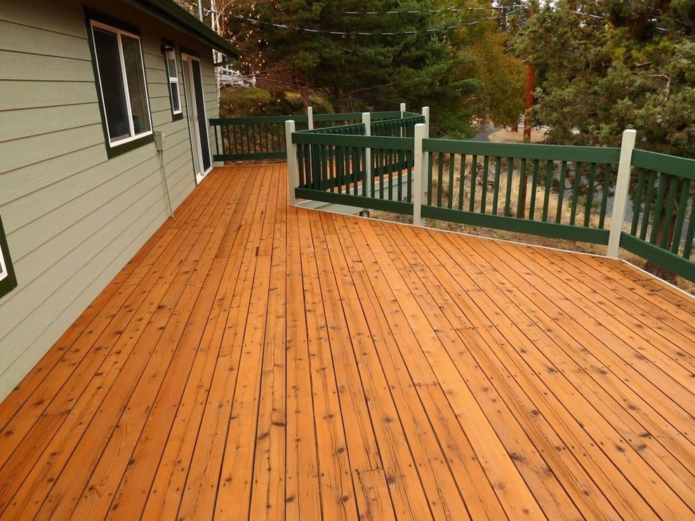 Cedar Deck Refinish Traditional Patio Other By Webfoot Painting Co Houzz