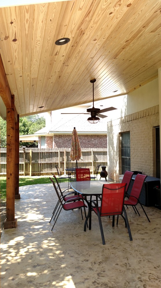 Cedar Park TX Covered Patio Upgrade Rustic Patio Austin by