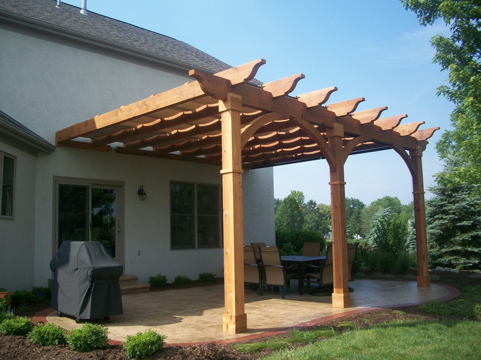 Cedar Pergola Patio Cleveland by Pine Acres Woodcraft Ltd. Houzz
