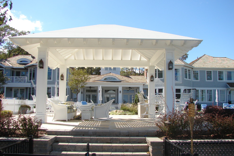 Centerport Beach Style Patio New York by Matthew Korn, AIA Houzz