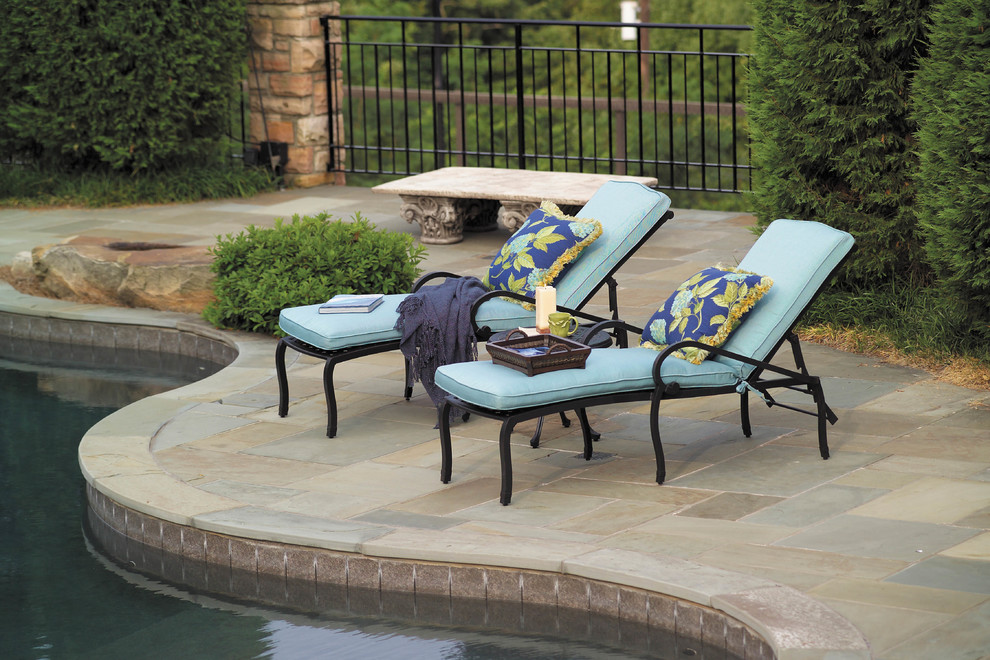 Chaise lounges in cast aluminum Traditional Patio Birmingham by Summer Classics Houzz