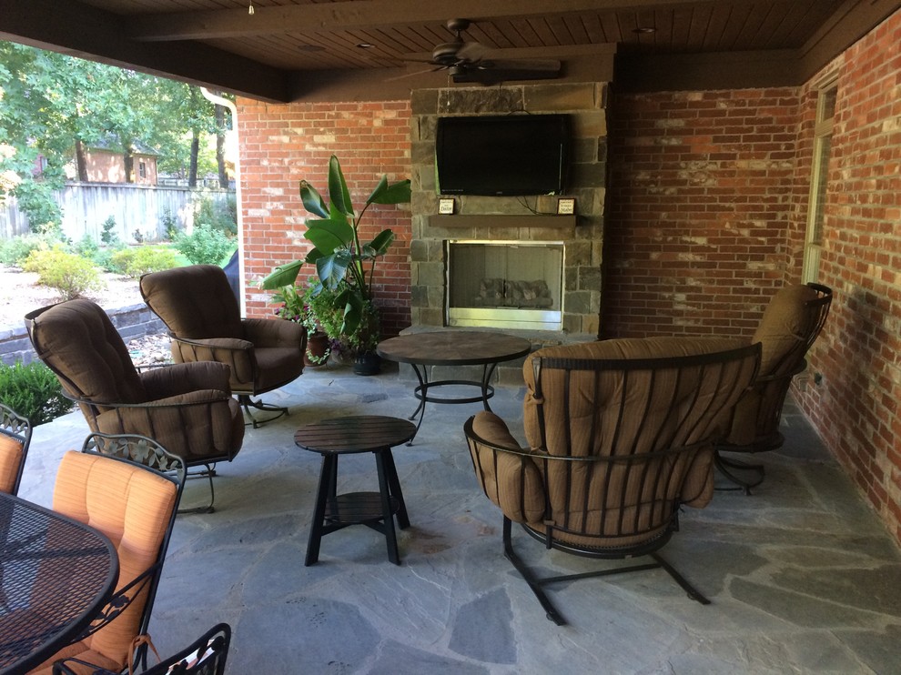 Chamboard Covered Porch Traditional Patio Little Rock by Lewis