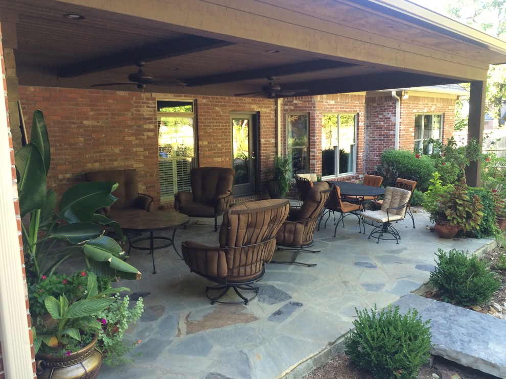 Chamboard Covered Porch Traditional Patio Little Rock by Lewis