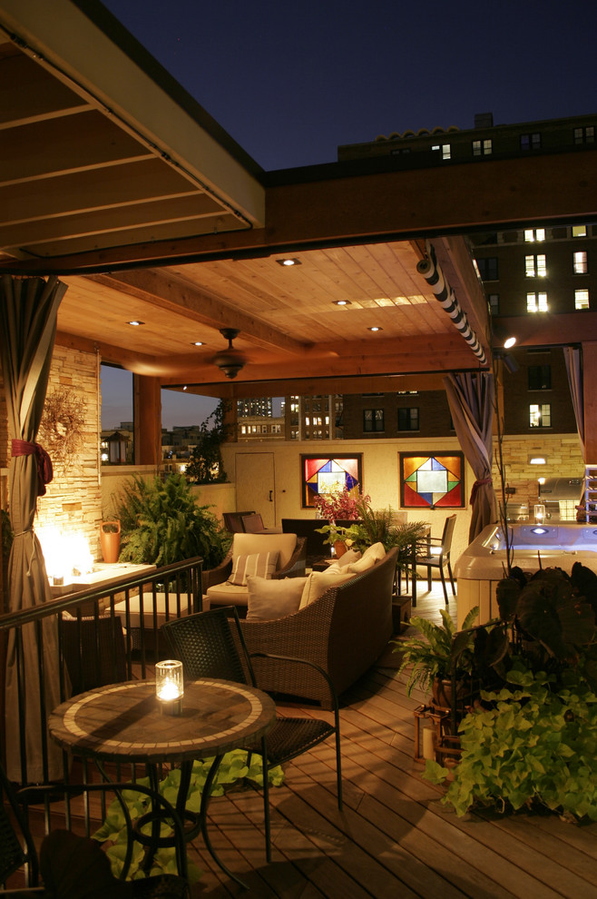 Chicago Roof Deck Traditional Patio Chicago by Daniel Tornheim