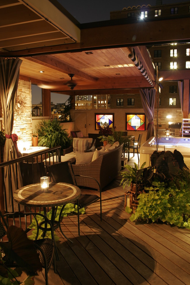 Chicago Roof Deck Traditional Patio Chicago by Daniel Tornheim