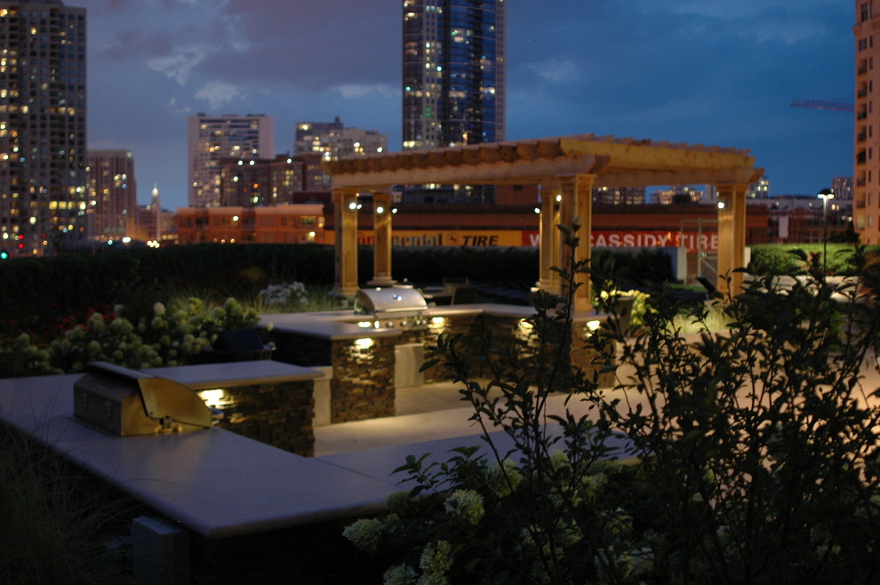Chicago Rooftop Contemporary Patio Chicago by Blanford Design