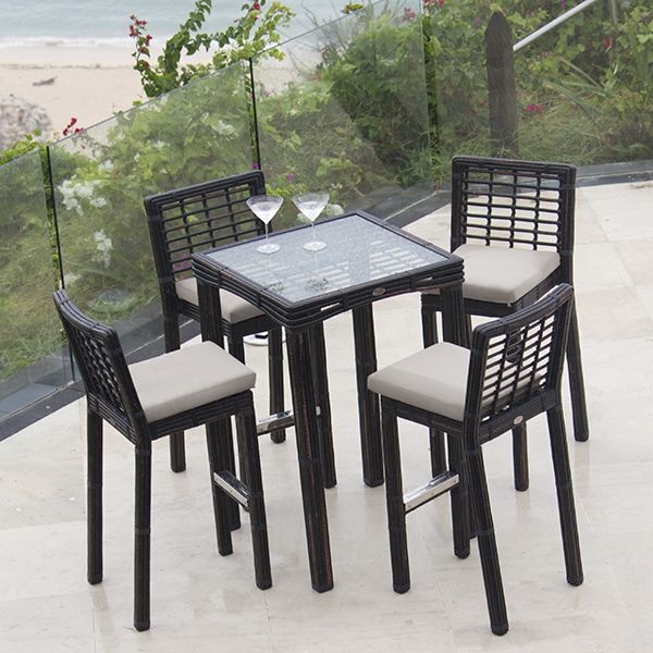 outdoor bar table chairs