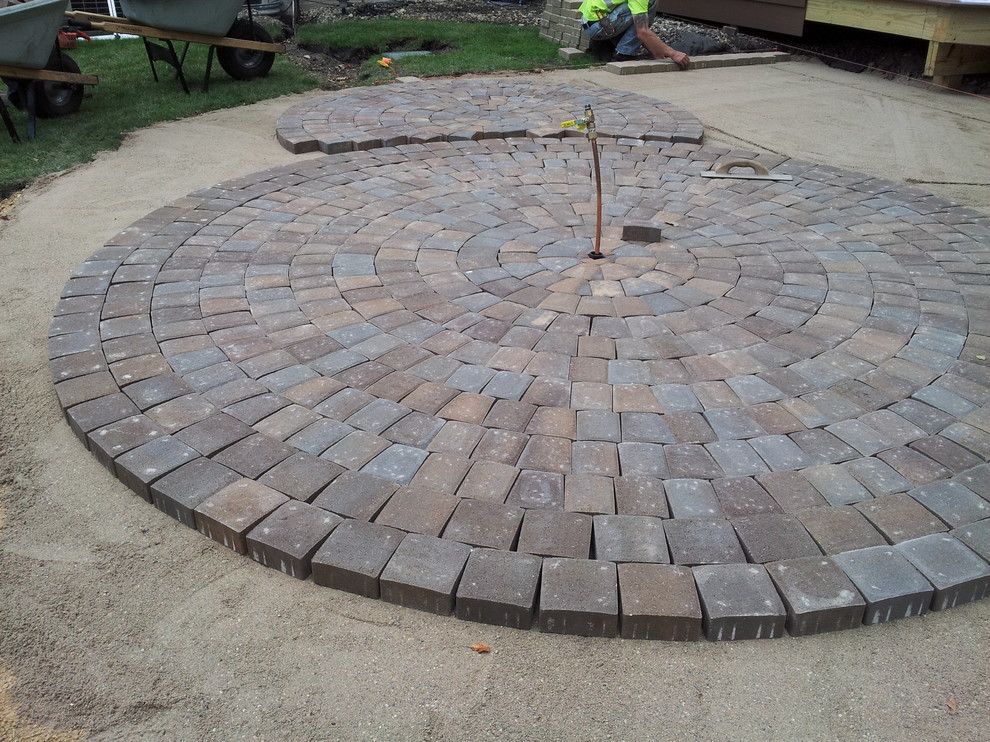 Circular Paver Patio Modern Patio Minneapolis by BARRETT LAWN