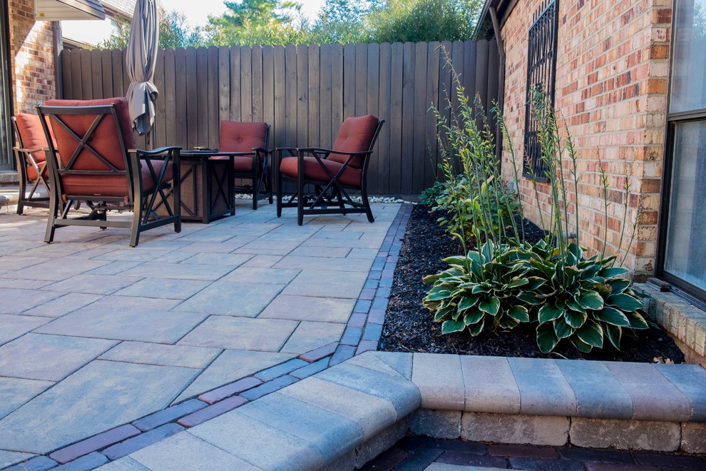 Classy Condo Patio Traditional Patio Columbus by Landscapes by