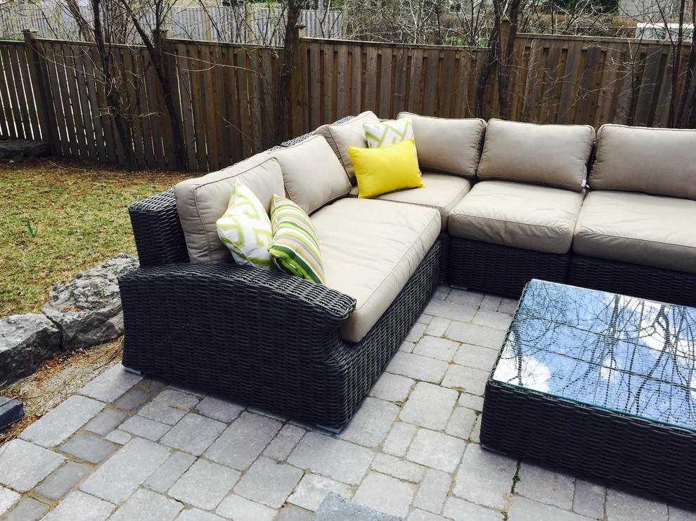 Client's backyard, Toja Patio Furniture, Azores Sectional Set Patio Toronto by Toja Inc