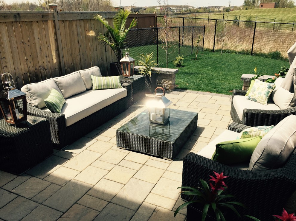 Client's backyard, Toja Patio Furniture, Tuscan Couch Set