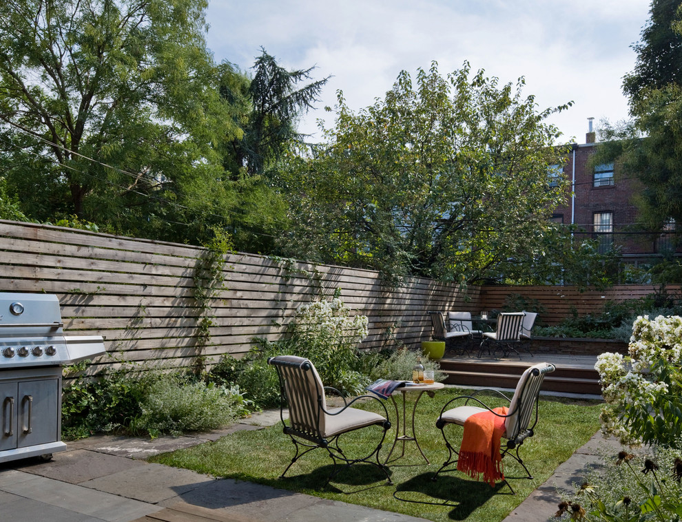 Patio - contemporary backyard patio idea in New York